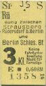 S-Bahn-Fahrkarte - Gültig zwischen Strausberg Rüdersdorf bei Berlin und Berlin Schlesischer Bahnhof