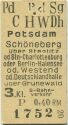 Postkarte - Potsdam Schöneberg über Steglitz
