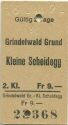 Grindelwald Grund Kleine Scheidegg - Fahrkarte