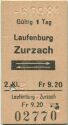 Laufenburg Zurzach und zurück - Fahrkarte