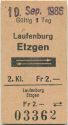 Laufenburg Etzgen und zurück - Fahrkarte
