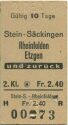 Stein-Säckingen Rheinfelden Etzgen und zurück - Fahrkarte