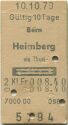Bern Heimberg via Thun und zurück - Fahrkarte