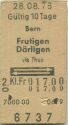 Bern Frutigen Därligen via Thun und zurück - Fahrkarte