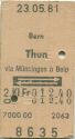 Bern Thun via Münsingen oder Belp und zurück - Fahrkarte