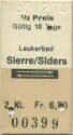 Leukerbad Sierre Siders und zurück - Fahrkarte