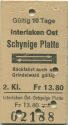 Interlaken Ost Schynige Platte Rückfahrt auch ab Grindelwald gültig - Fahrkarte