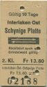 Interlaken Ost Schynige Platte Rückfahrt auch ab Grindelwald gültig - Fahrkarte