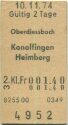 Oberdiessbach Konolfingen Heimberg - Fahrkarte