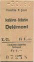Soyhieres Bellerive Delemont - Fahrkarte