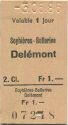 Soyhieres Bellerive Delemont - Fahrkarte