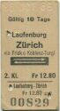 Laufenburg Zürich via Frick oder Koblenz Turgi und zurück - Fahrkarte