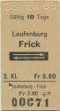 Laufenburg Frick und zurück - Fahrkarte