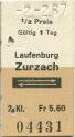 Laufenburg Zurzach und zurück - Fahrkarte