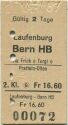 Laufenburg Bern HB via Frick oder Turgi oder Pratteln Olten - Fahrkarte