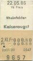 Rheinfelden Kaiseraugst - Fahrkarte