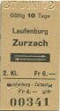 Laufenburg Zurzach und zurück - Fahrkarte