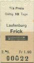 Laufenburg Frick und zurück - Fahrkarte