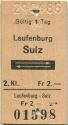 Laufenburg Sulz und zurück - Fahrkarte