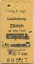Laufenburg Zürich via Postauto bis Frick - Fahrkarte