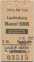 Laufenburg Basel SBB und zurück - Fahrkarte