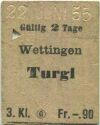 Wettingen Turgi - Fahrkarte