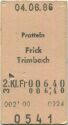 Pratteln Frick Trimbach - Fahrkarte
