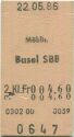 Möhlin Basel SBB - Fahrkarte