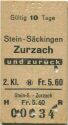 Stein-Säckingen Zurzach und zurück - Fahrkarte