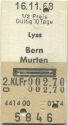 Lyss Bern Murten und zurück - Fahrkarte