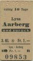 Lyss Aarberg und zurück - Fahrkarte