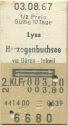 Lyss Herzogenbuchsee via Büren Inkwil und zurück - Fahrkarte