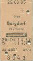 Lyss Burgdorf und zurück - Fahrkarte