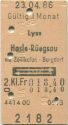 Lyss Hasle-Rüegsau via Zollikofen Burgdorf und zurück - Fahrkarte