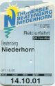 Thunersee Beatenberg Niederhorn Bahn - Fahrkarte