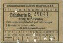 Strassenbahnverband Schöneiche Kalkberge G.m.b.H. - Fahrkarte
