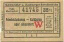 Schöneiche Kalkberge - Schöneicher und Kalkberger Strassenbahn - Fahrschein