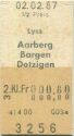 Lyss Aarberg Bargen Dotzigen - Fahrkarte