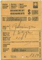 PTT - Abonnement - Gansingen Etzgen - Fahrkarte 1958