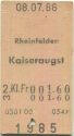 Rheinfelden Kaiseraugst einfach - Fahrkarte