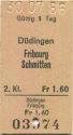 Ddingen Fribourg Schmitten einfach - Fahrkarte