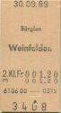 Brglen Weinfelden einfach - Fahrkarte
