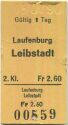 Laufenburg Leibstadt einfach - Fahrkarte
