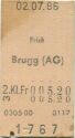 Frick Brugg (AG) einfach - Fahrkarte
