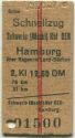 Schwerin (Meckl) Hbf - Hamburg ber Hagenow Land-Bchen - Fahrkarte