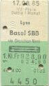 Lyss Basel SBB via Grenchen Nord retour - Fahrkarte