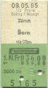 Zrich Bern via Olten retour - Fahrkarte