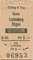 Sulz Laufenburg Etzgen retour - Fahrkarte