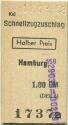 Schnellzugzuschlag - Halber Preis - Hamburg