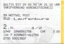 Tarifverbund Nordwestschweiz - Postauto - Hottwil Post Laufenburg - Fahrschein